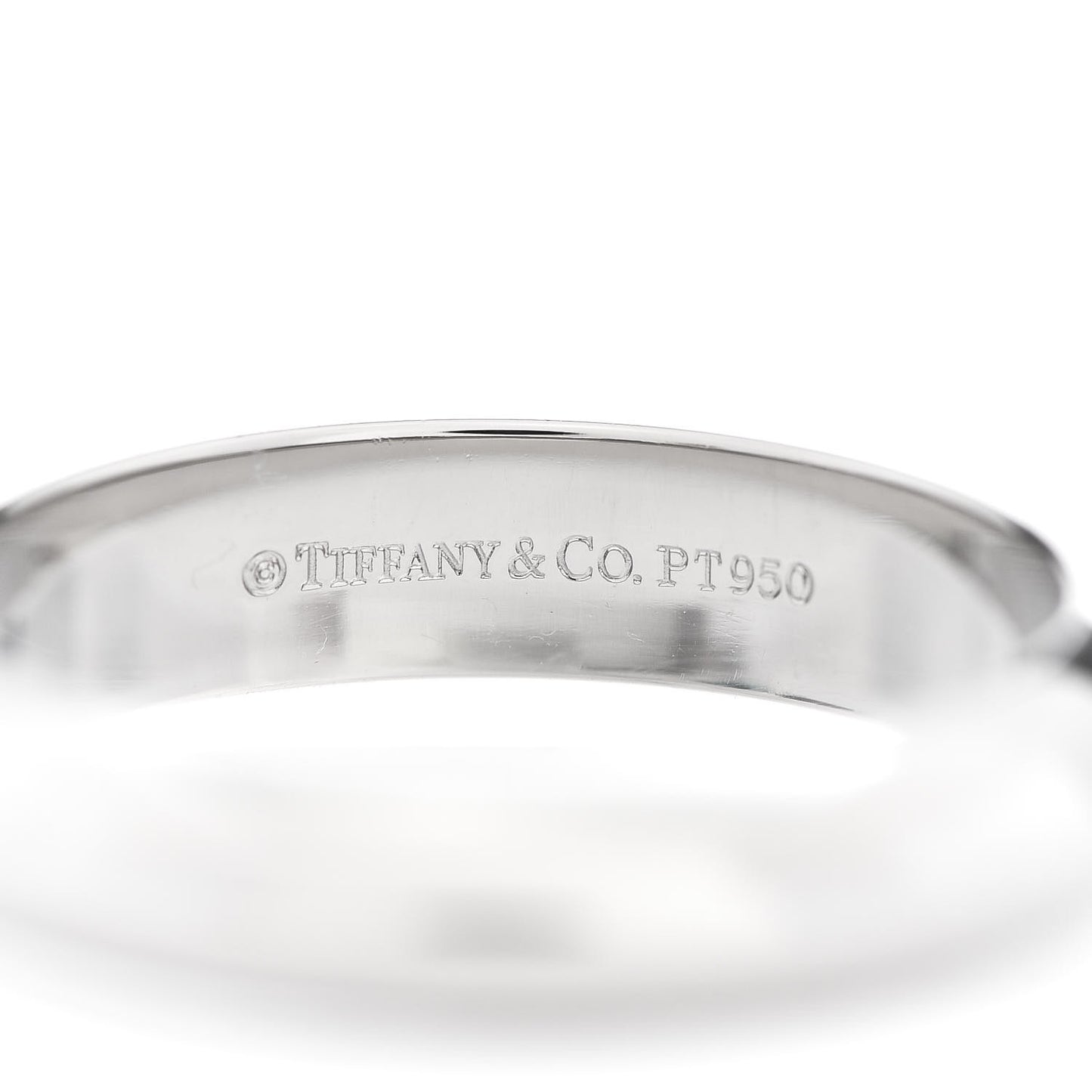 Platinum 4mm Knife Edge Band Ring 52 6