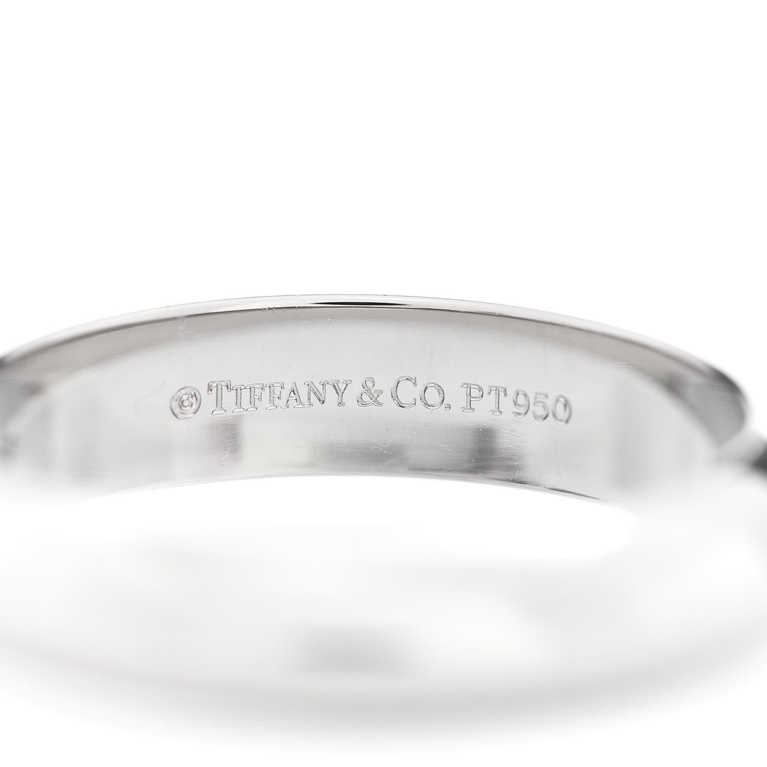 Tiffany Platinum 4mm Knife Edge Band Ring 52 6 4 of 4