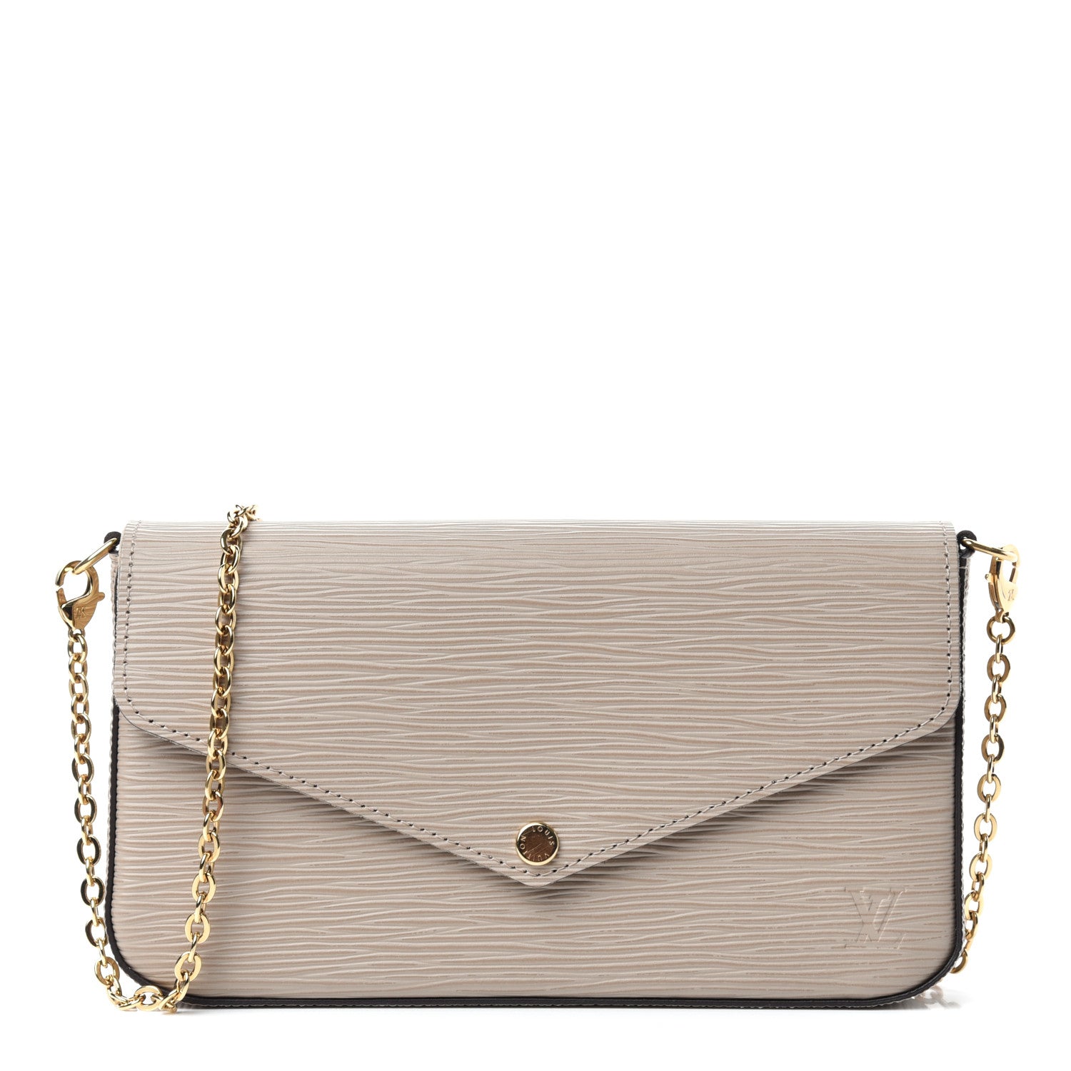 Louis Vuitton Epi Felicie Pochette Chain Wallet Galet 1 of 10