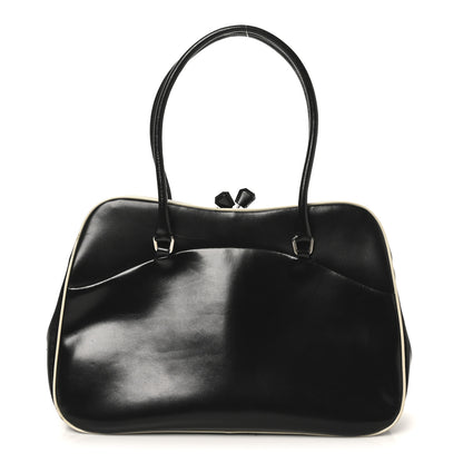 Prada Spazzolato Doctor Bag Black White 1 of 12
