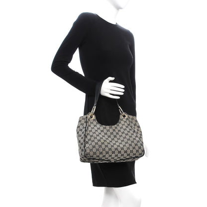 Gucci Monogram Hobo Navy 2 of 11