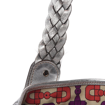 Gucci Metallic Guccissima Small Pelham Shoulder Bag Silver 14 of 14