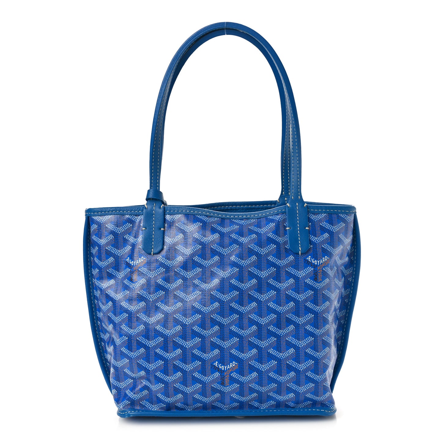 Goyardine Reversible Mini Anjou Sky Blue