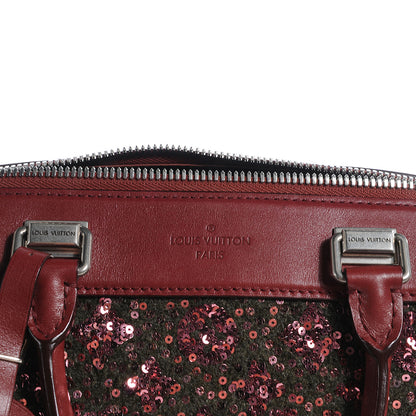 Louis Vuitton Sequin Monogram Sunshine Express Speedy Burgundy 5 of 8
