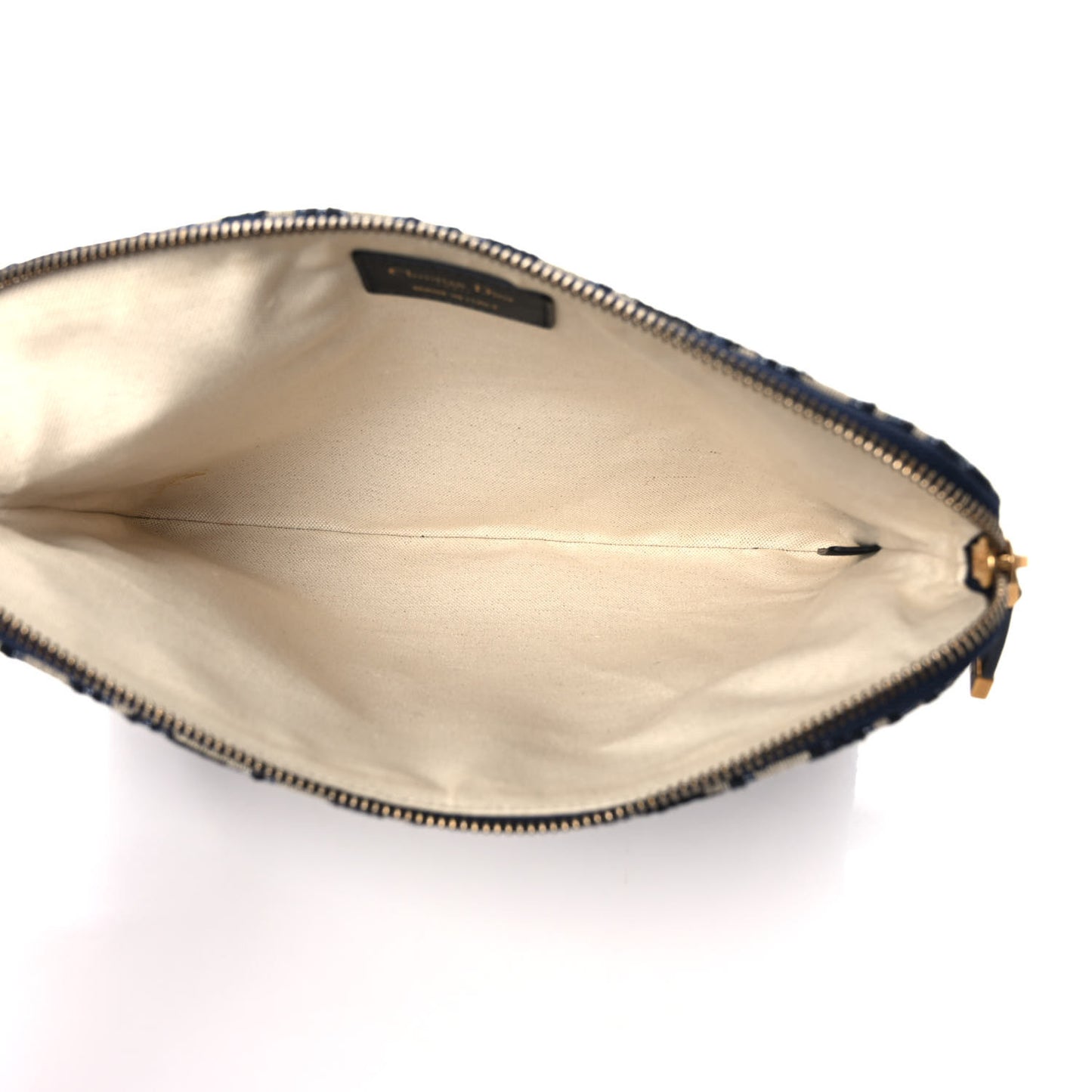 Oblique Pouch Clutch Blue