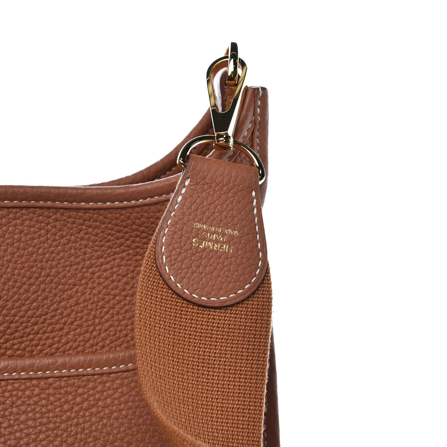 Hermes Taurillon Clemence Evelyne III PM Gold 8 of 9