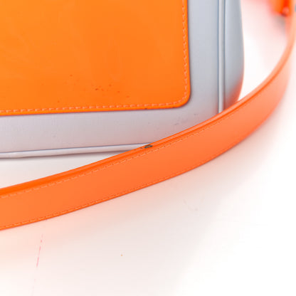 Christian Dior Patent Smooth Calfskin Mini Be Dior Flap Orange Light Blue 14 of 20