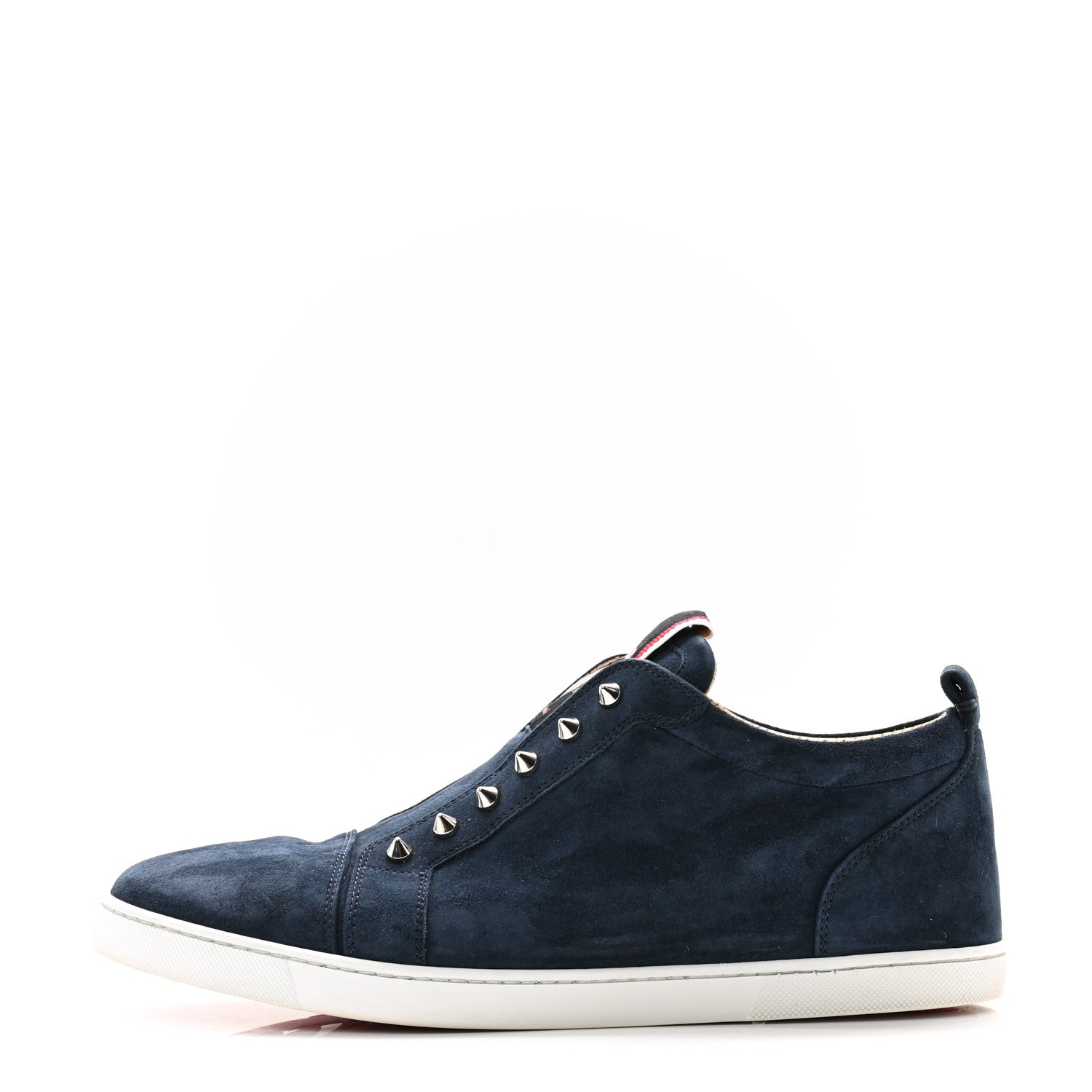 Christian Louboutin Suede Mens Fique A Vontade Sneakers 44.5 Blue 1 of 11