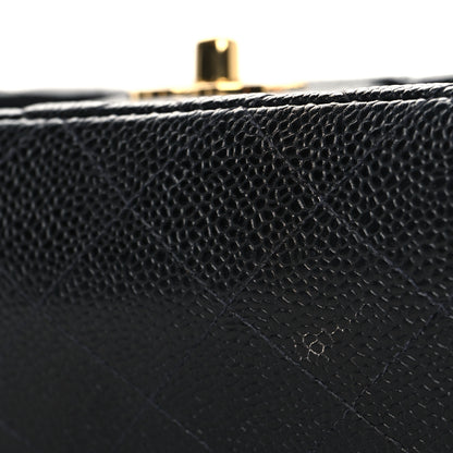 Chanel Caviar Quilted Small Double Flap Black 11 of 12
