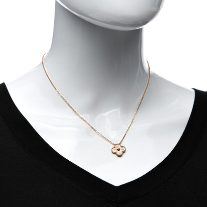 Van Cleef & Arpels 18K Rose Gold Vintage Alhambra Pendant Necklace 2 of 5