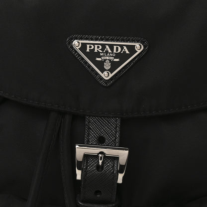 Prada Tessuto Nylon Saffiano Small Backpack Black 7 of 9