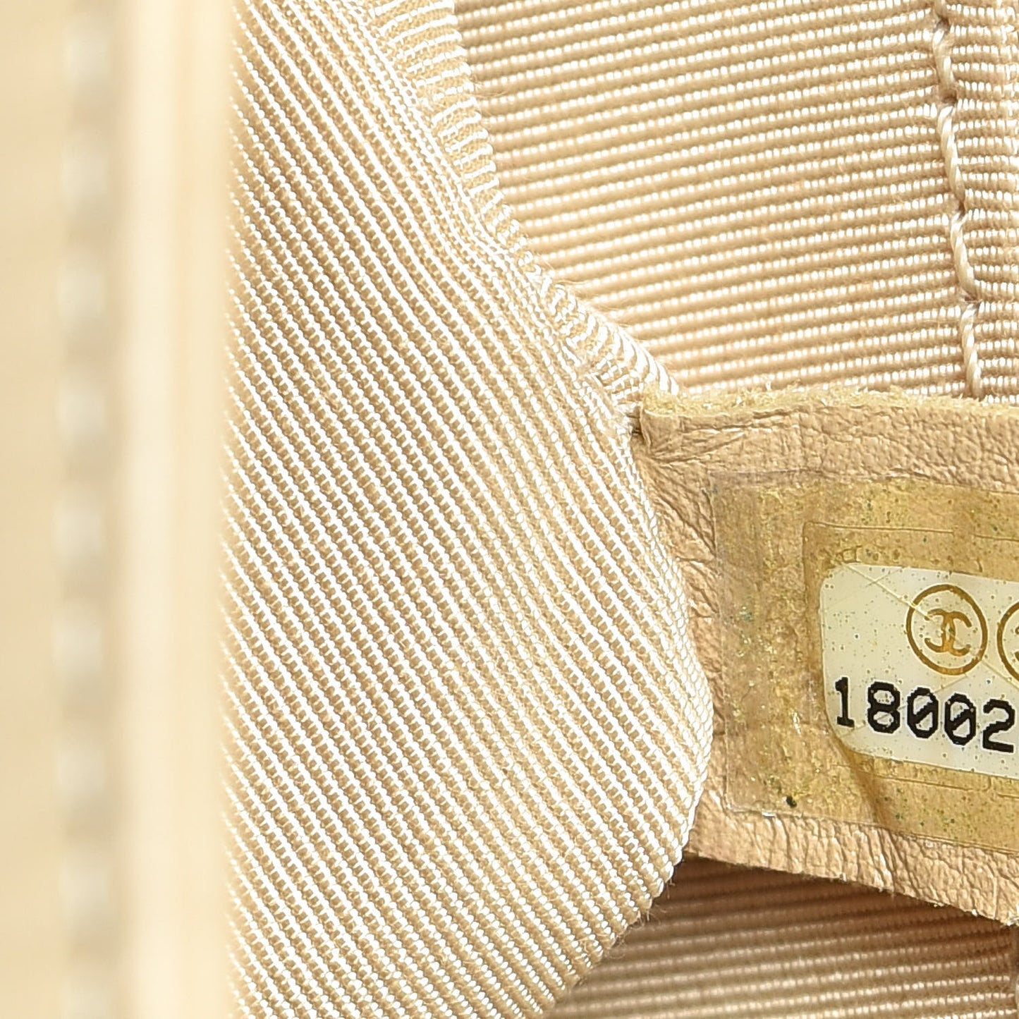 Lambskin Quilted Large Boy Flap Light Beige Dark Beige