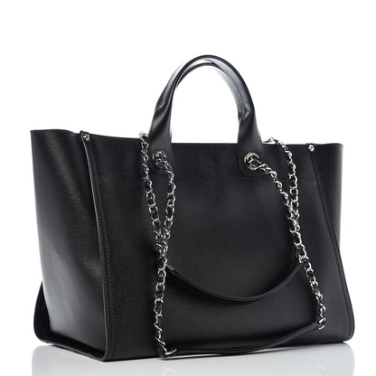 Chanel Caviar Large Studded Deauville Tote Black 3 of 10