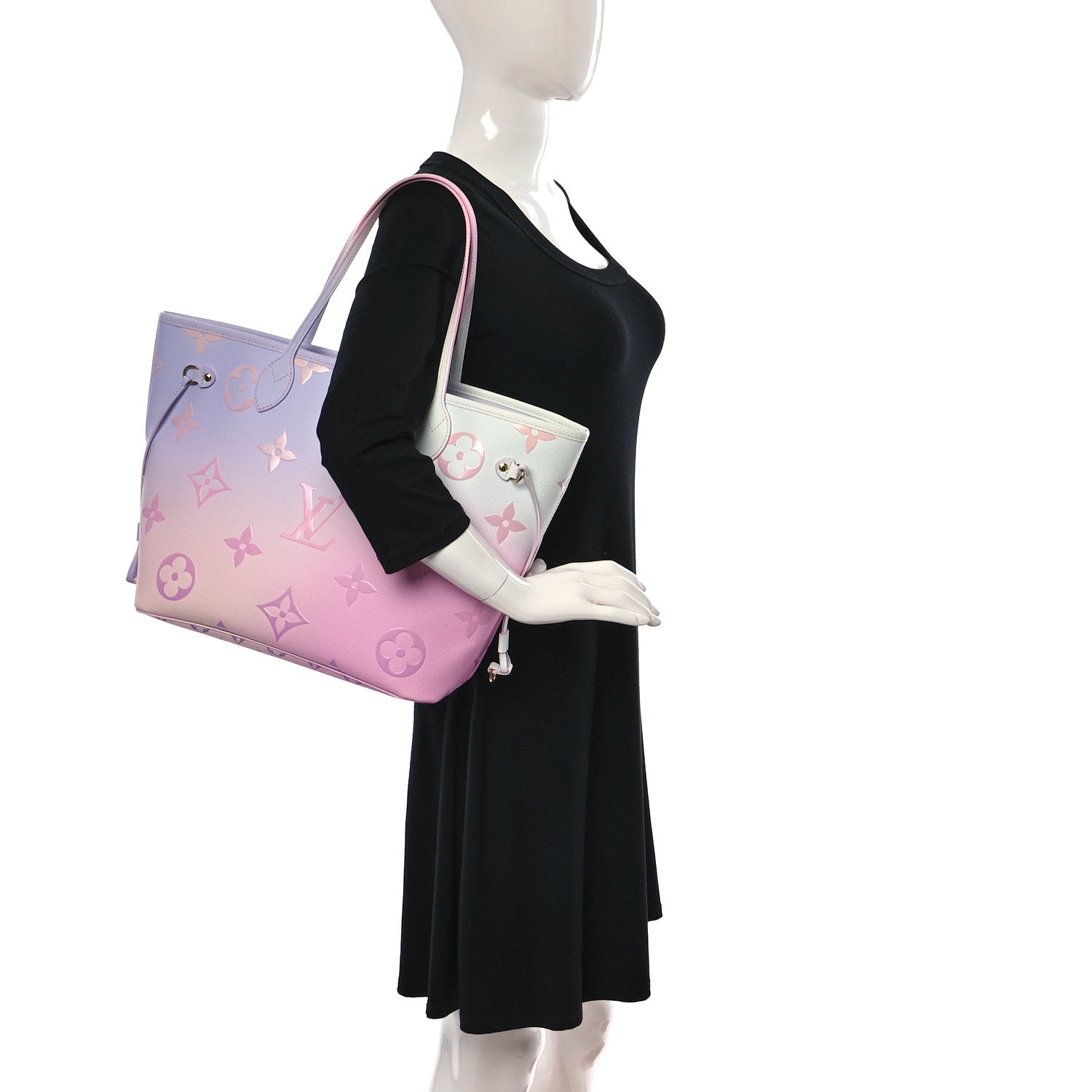 Louis Vuitton Monogram Giant Spring In The City Neverfull MM Sunrise Pastel 2 of 9