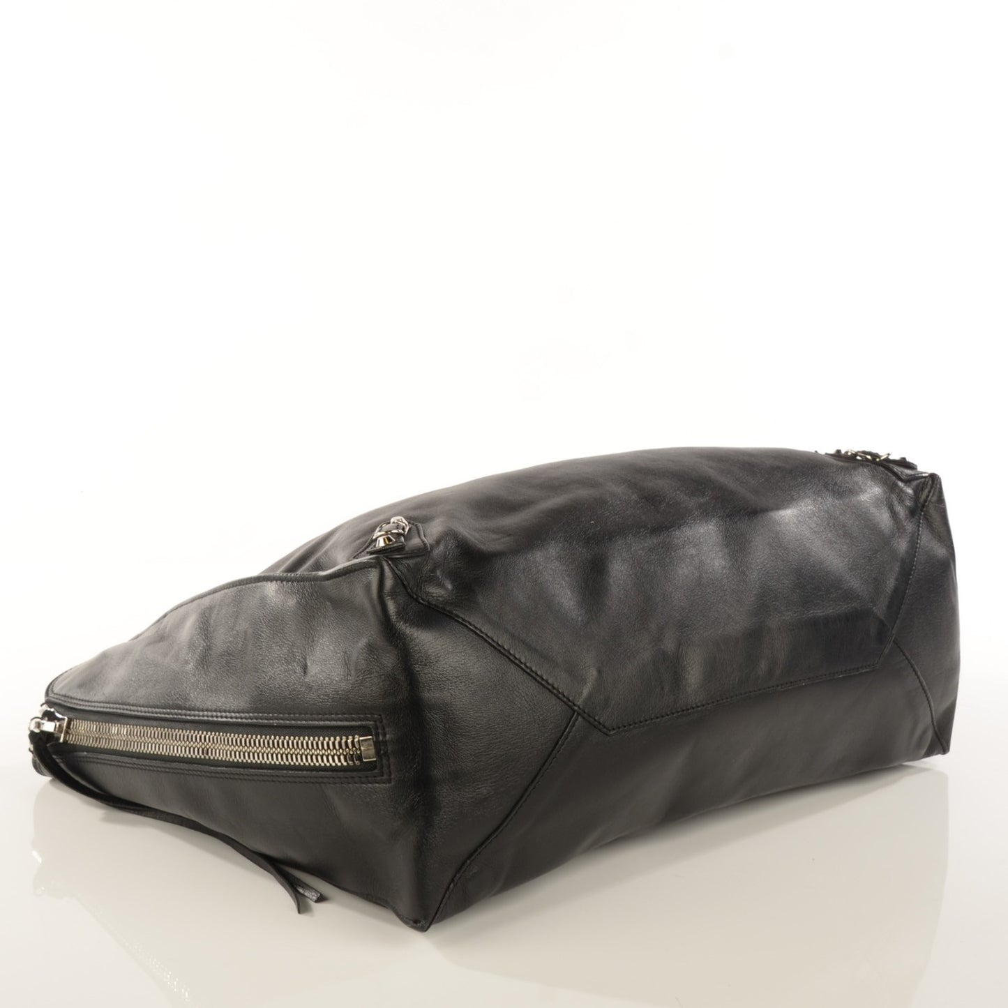 Supple Calfskin Papier A4 Tote Black