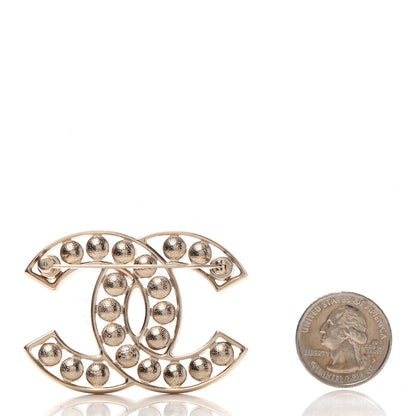 Chanel Pearl CC Brooch Light Gold 3 of 7