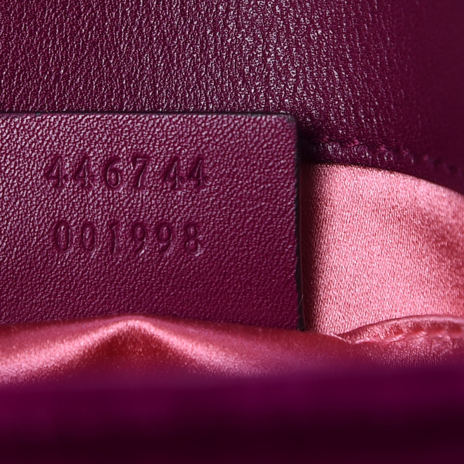 Gucci Velvet Matelasse Mini GG Marmont Shoulder Bag Fuchsia Violet Cyclamen 7 of 7