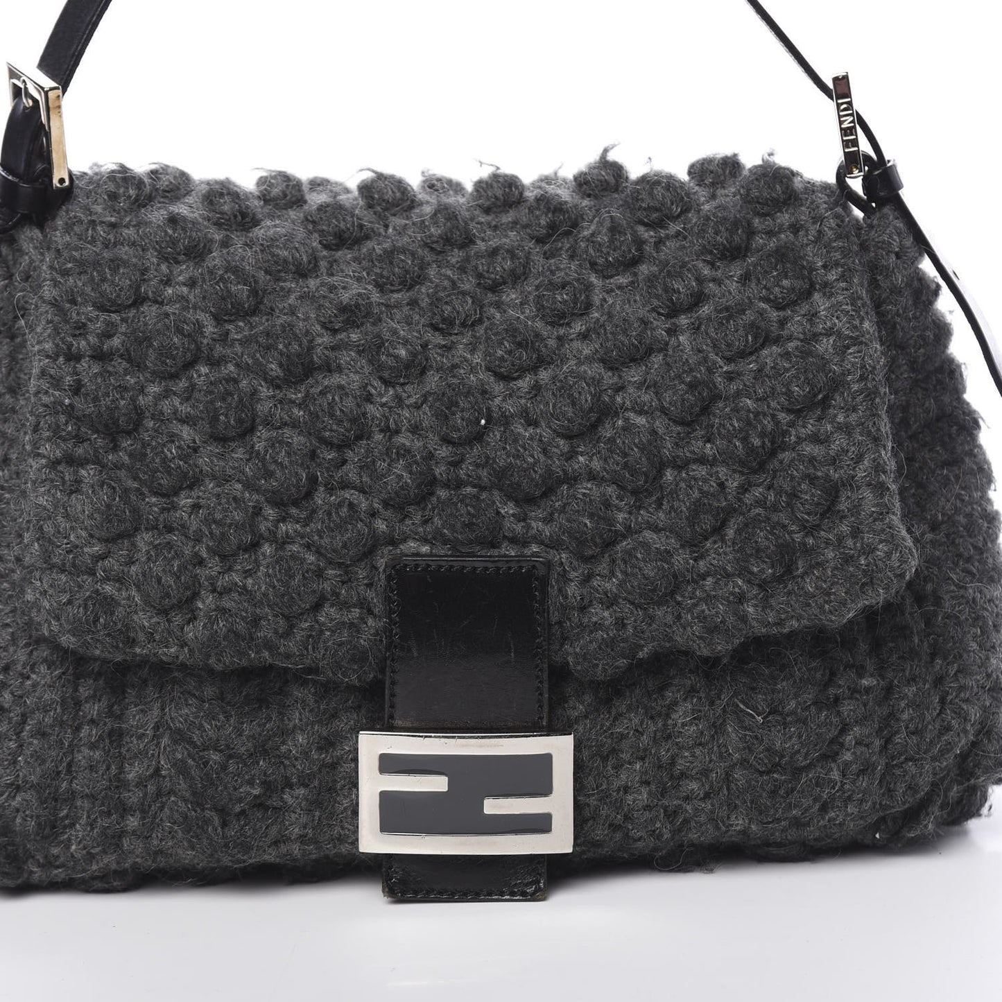 Woven Knit Baguette Grey