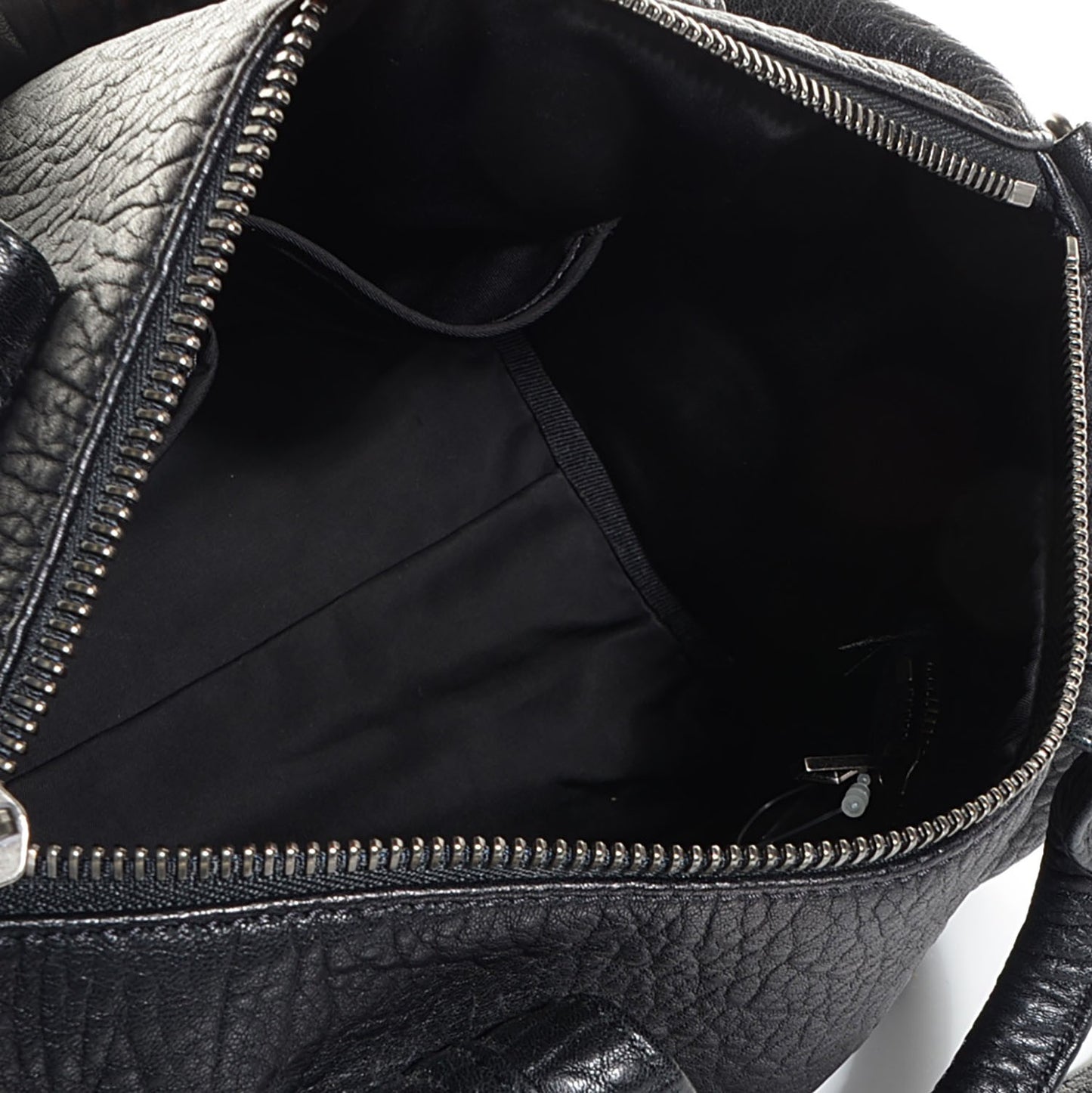Pebbled Lambskin Rocco Black Nickel Hardware