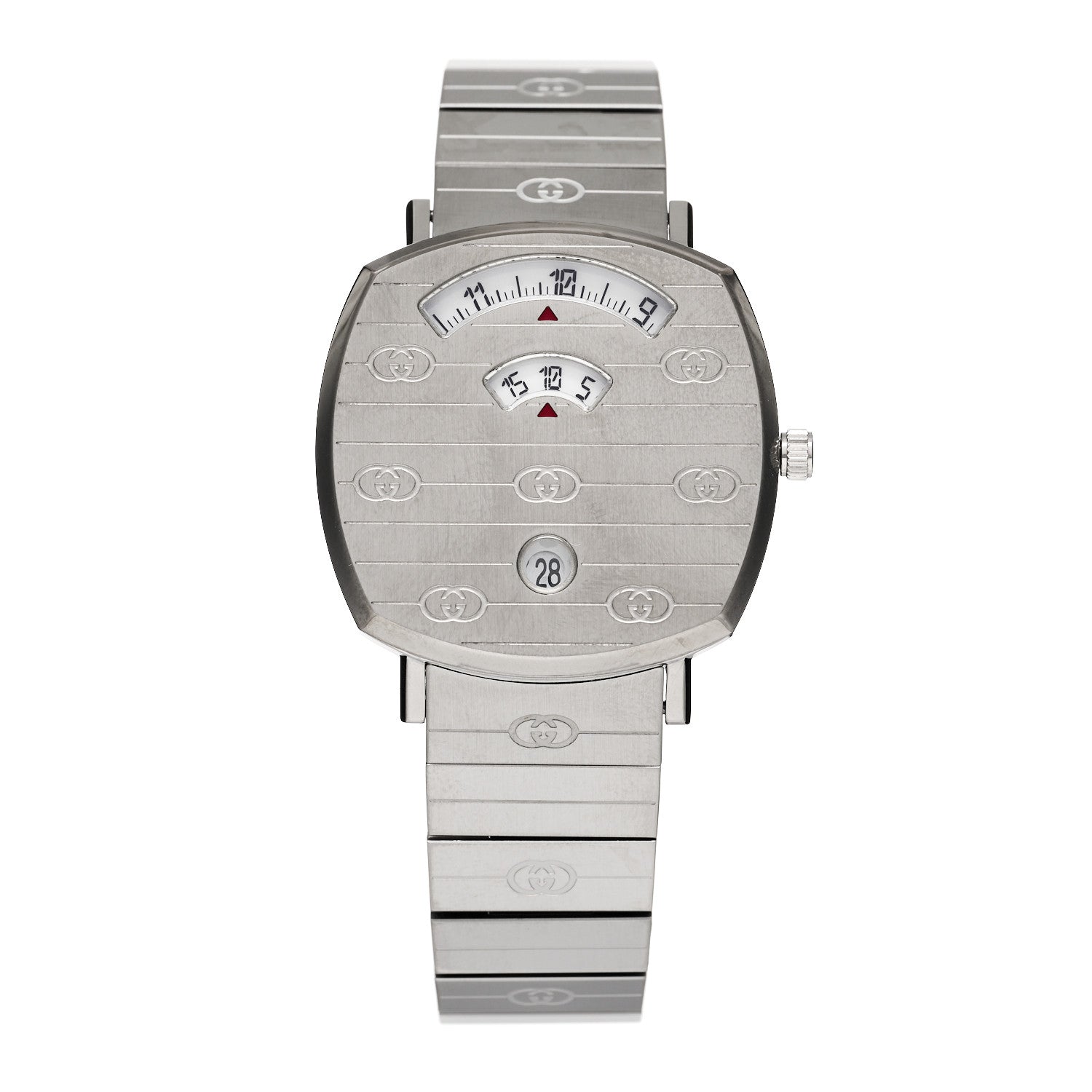 Gucci Stainless Steel 35mm Grip Quartz Watch 1 of 5