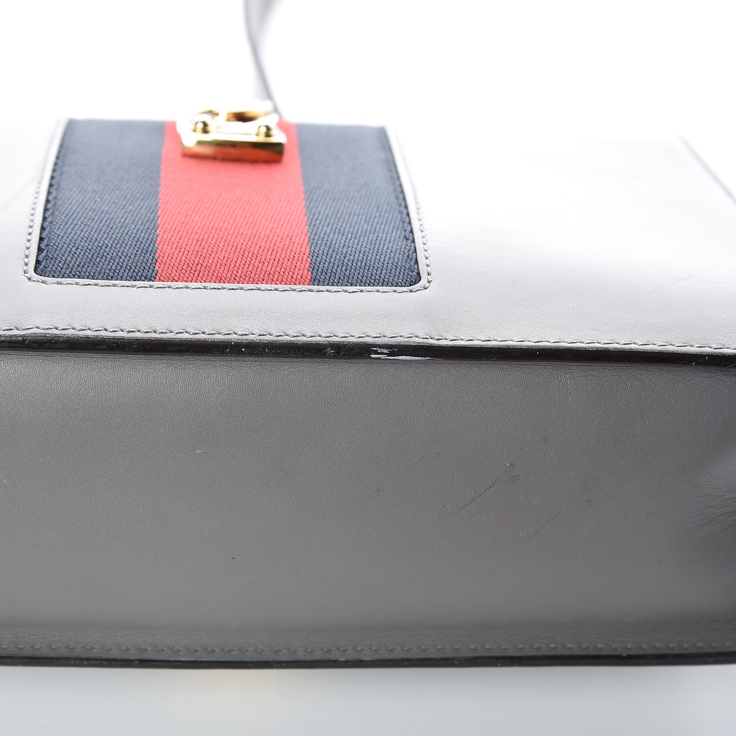 Gucci Calfskin Small Sylvie Shoulder Bag Deep Grey 19 of 30
