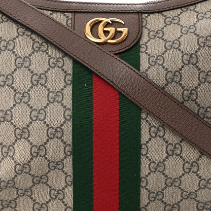 Gucci GG Supreme Monogram Web Small Ophidia Half Moon Hobo Brown 8 of 10