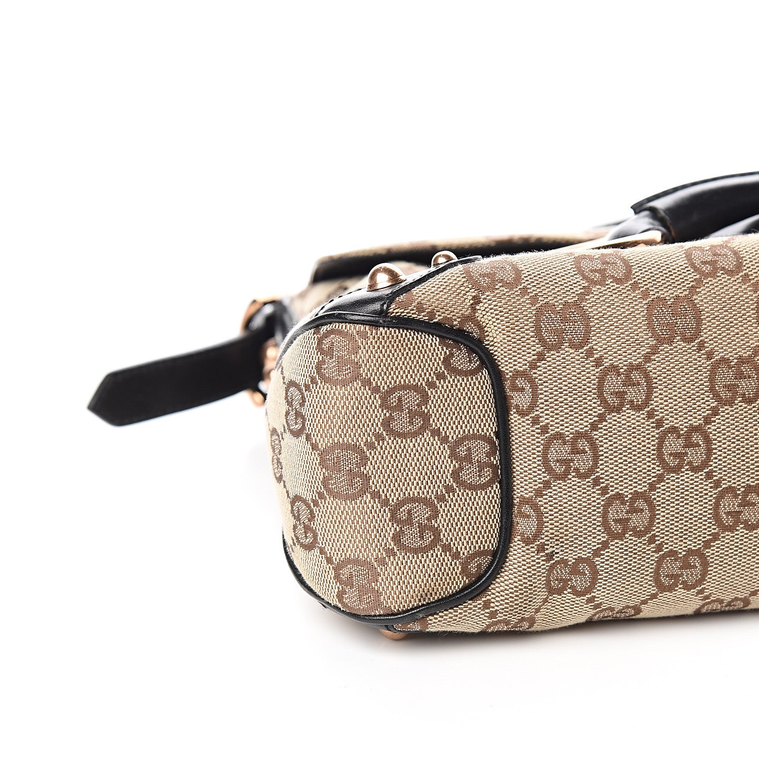 Gucci Monogram Horsebit Web Flap Bag Brown Purple 7 of 9