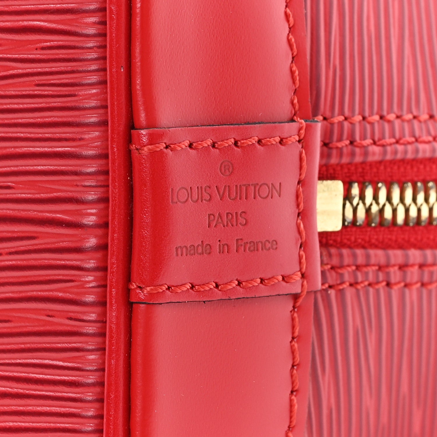 Louis Vuitton Epi Alma PM Castillan Red 6 of 9