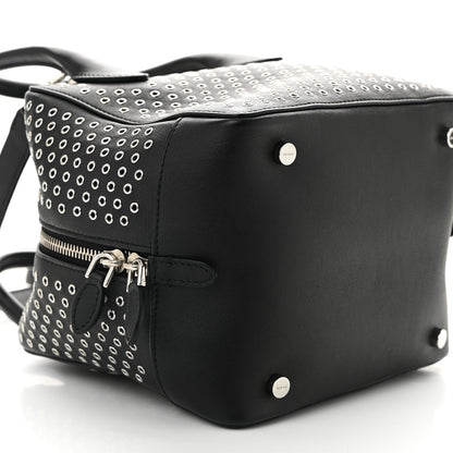 Alaia Calfskin Grommet Studded Top Handle Bag Black 8 of 9