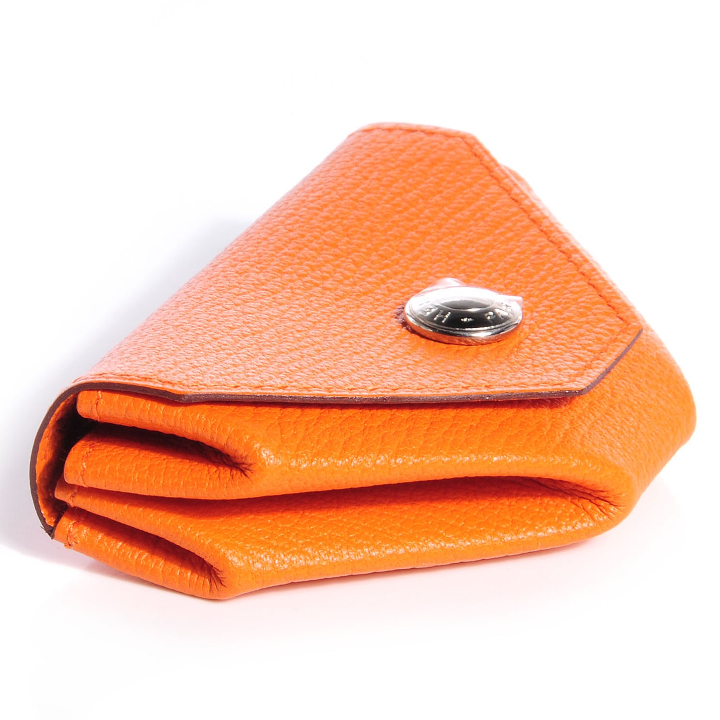Chevre Mysore Le 24 Coin Purse Orange