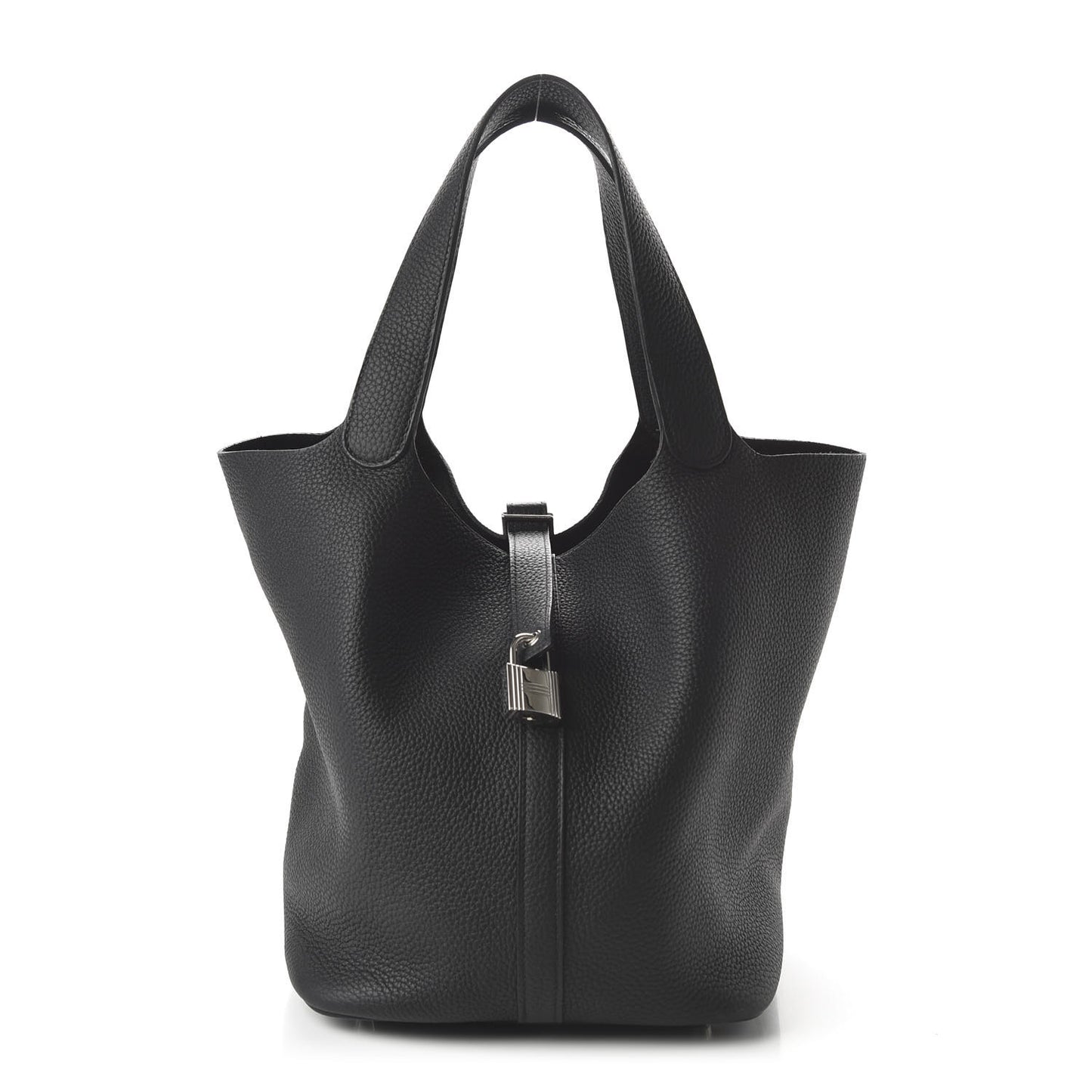 Taurillon Clemence Picotin Lock 26 GM Black