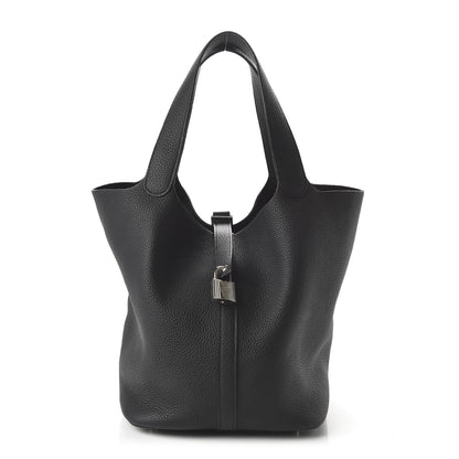 Hermes Taurillon Clemence Picotin Lock 26 GM Black 1 of 10