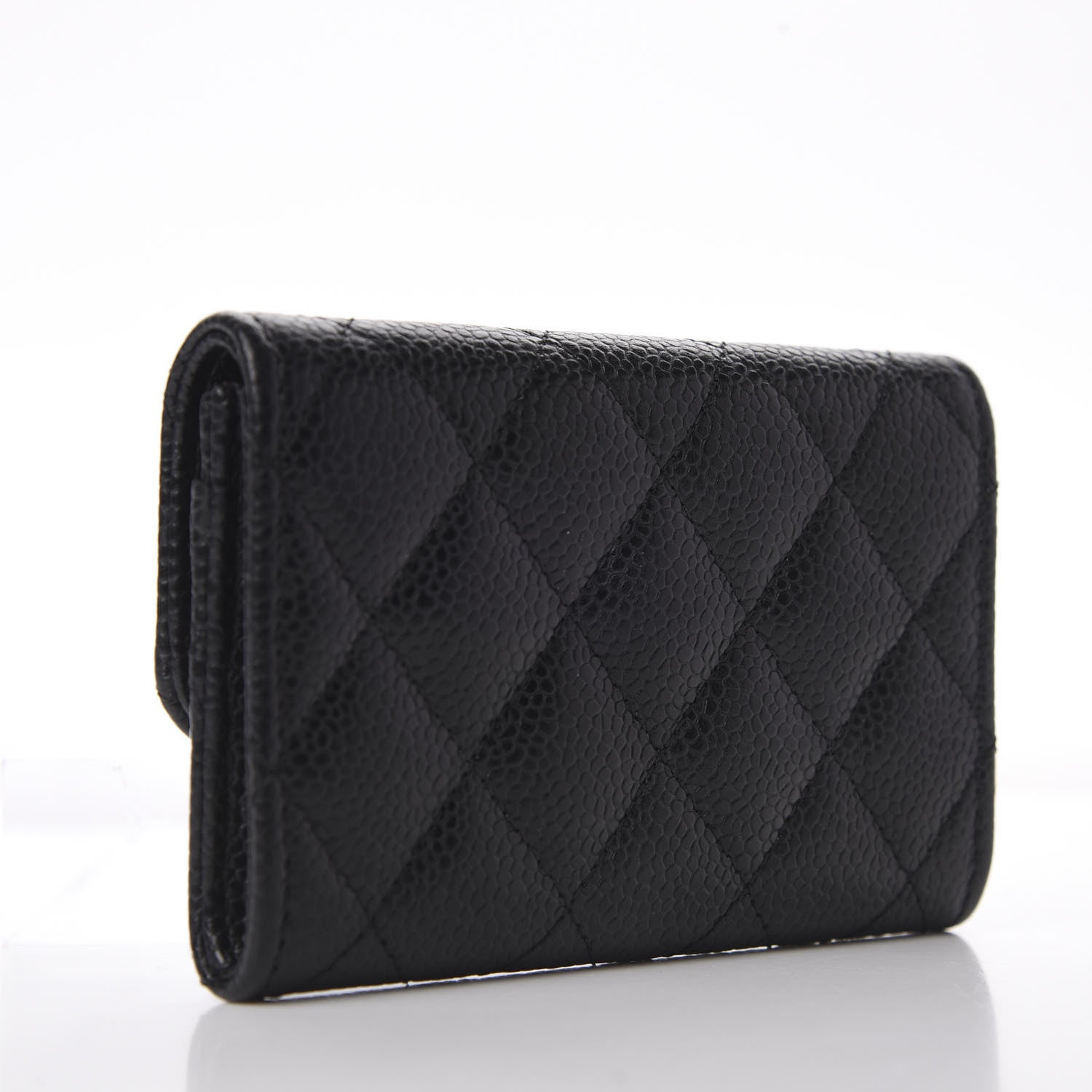 Chanel Caviar Quilted Flap Card Holder Black 3 of 11