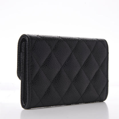 Chanel Caviar Quilted Flap Card Holder Black 3 of 11