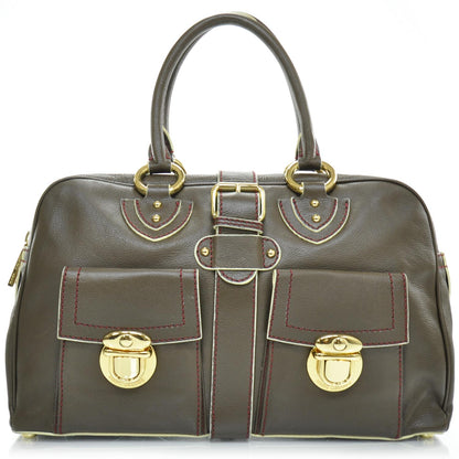 Marc Jacobs Leather Blake Satchel Mouse Brown 1 of 8