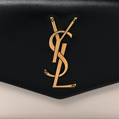 Saint Laurent Smooth Shiny Calfskin Uptown Chain Wallet Black Crema Soft 10 of 12