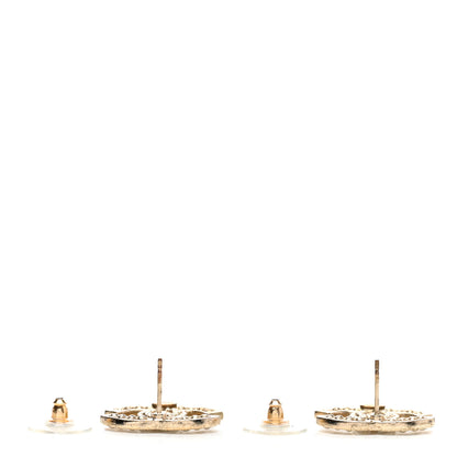 Chanel Metal Pearl CC Earrings Gold 3 of 5