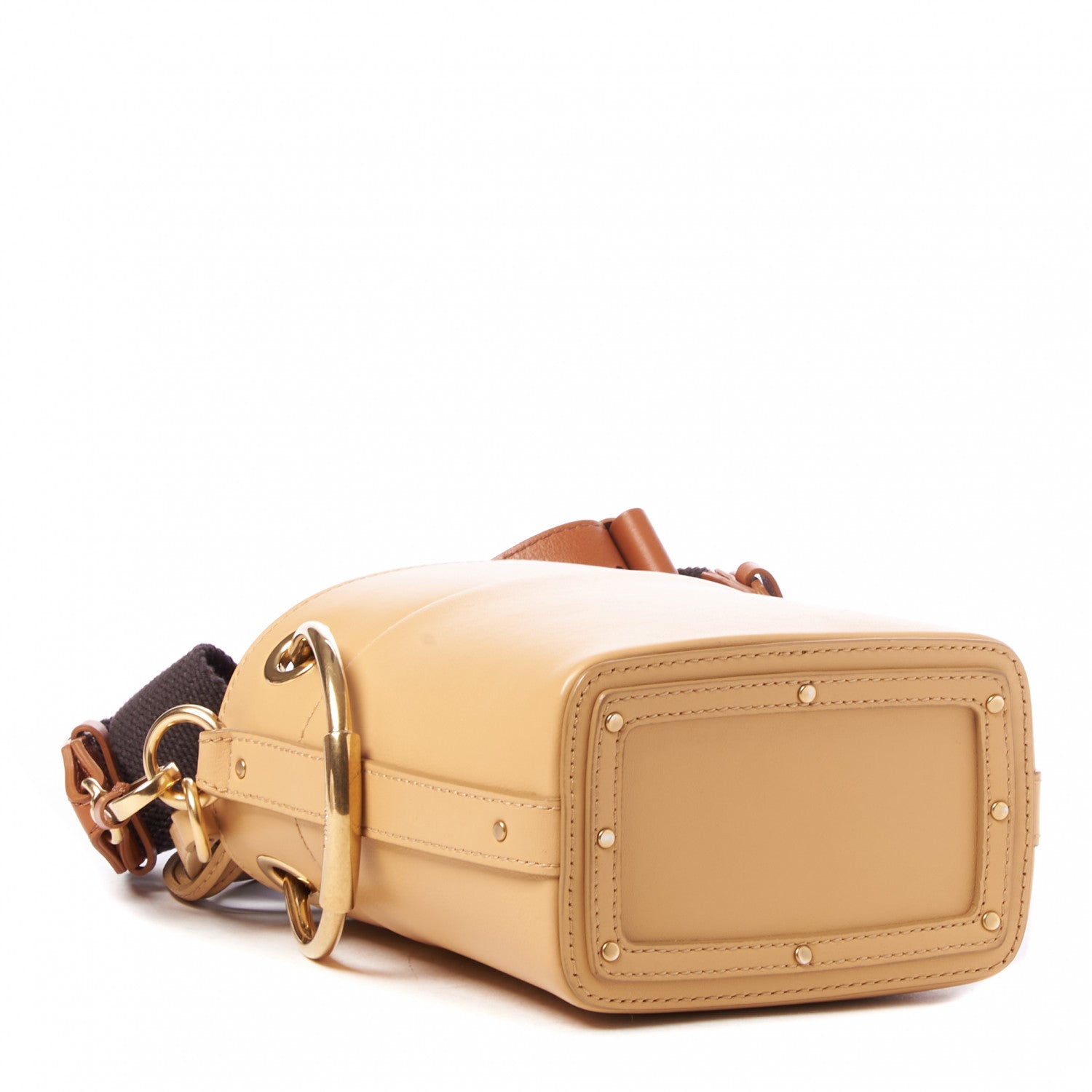 Chloe Smooth Calfskin Mini Roy Bucket Bag Bleached Brown 3 of 9