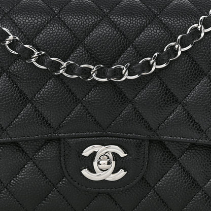 Chanel Caviar Quilted Medium Double Flap Black 8 of 10