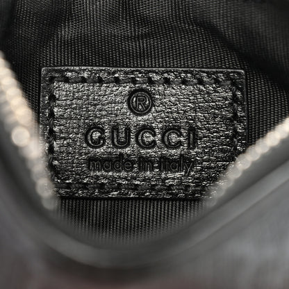 Gucci GG Supreme Monogram Azalea Calfskin Retro Interlocking G Coin Case Card Holder Black 6 of 8