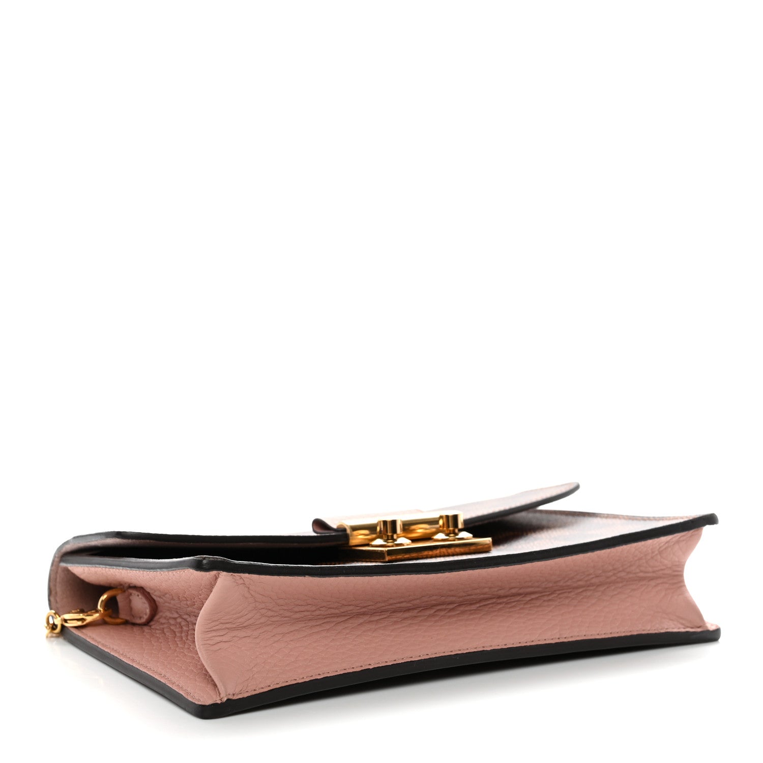 Louis Vuitton Damier Ebene Croisette Chain Wallet Magnolia 3 of 12