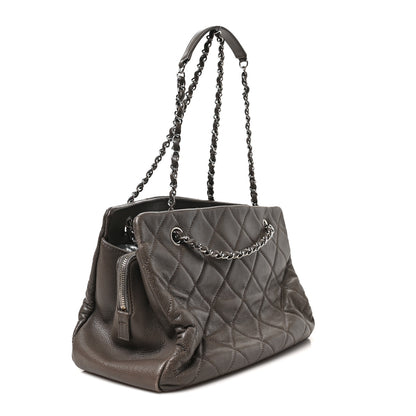 Chanel Caviar Quilted Timeless CC Shopping Tote Grey 3 of 11