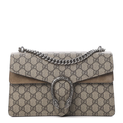 Gucci GG Supreme Monogram Small Dionysus Shoulder Bag Taupe 1 of 13