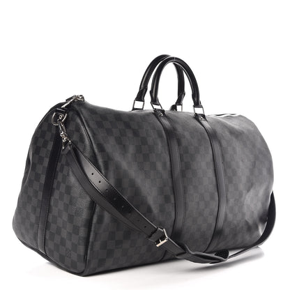 Louis Vuitton Damier Graphite Keepall Bandouliere 55 3 of 13