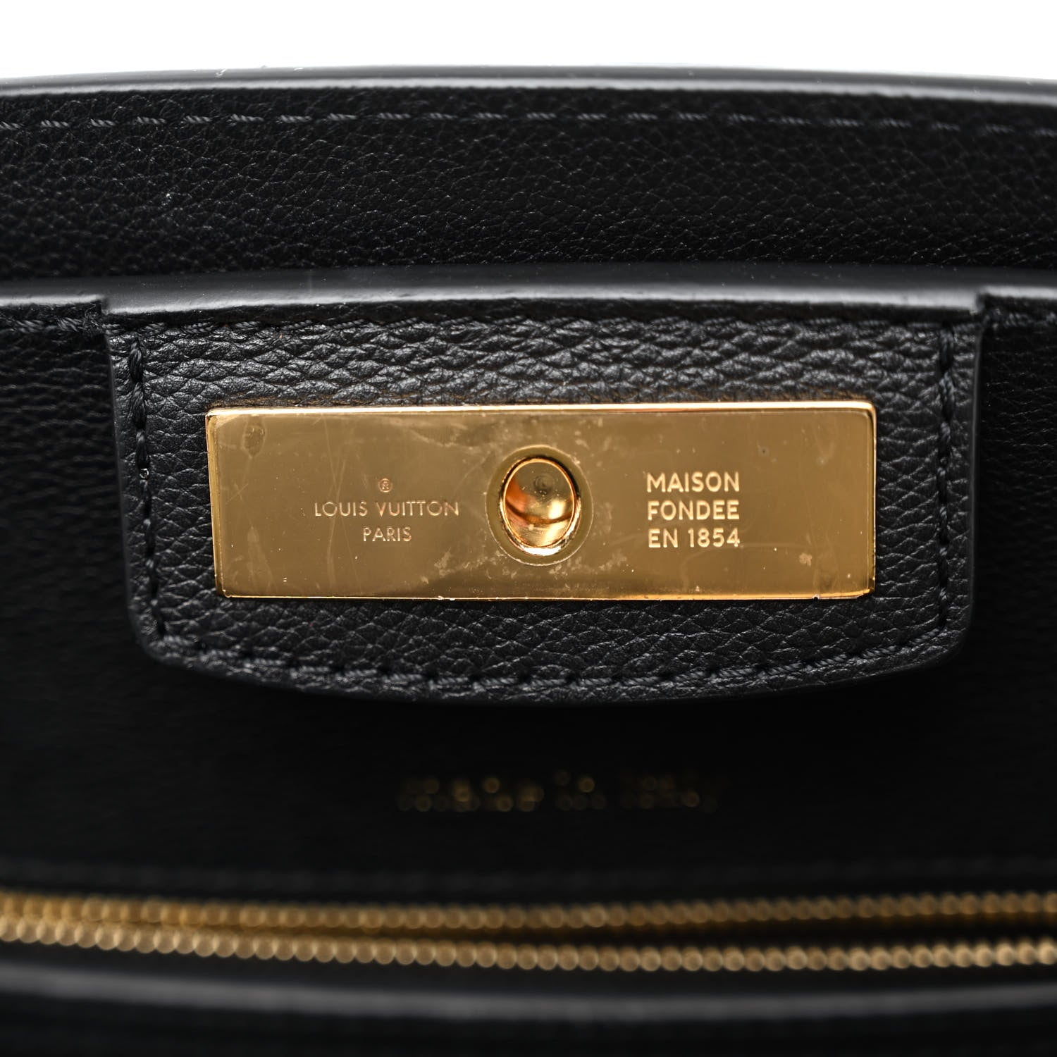 Louis Vuitton Grained Calfskin Steamer MM Black Chataigne 6 of 10