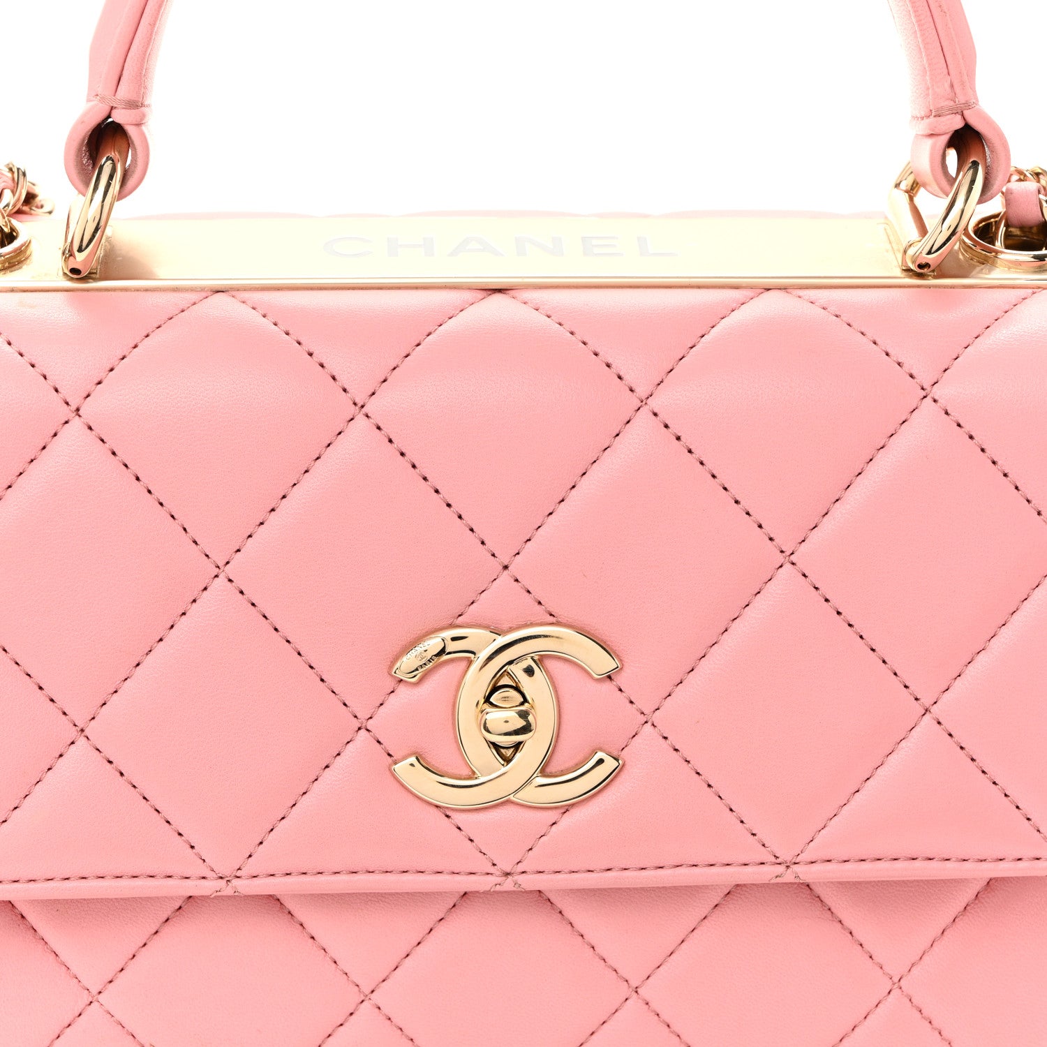 Chanel Lambskin Quilted Small Trendy CC Flap Dual Handle Bag Light Pink 8 of 10