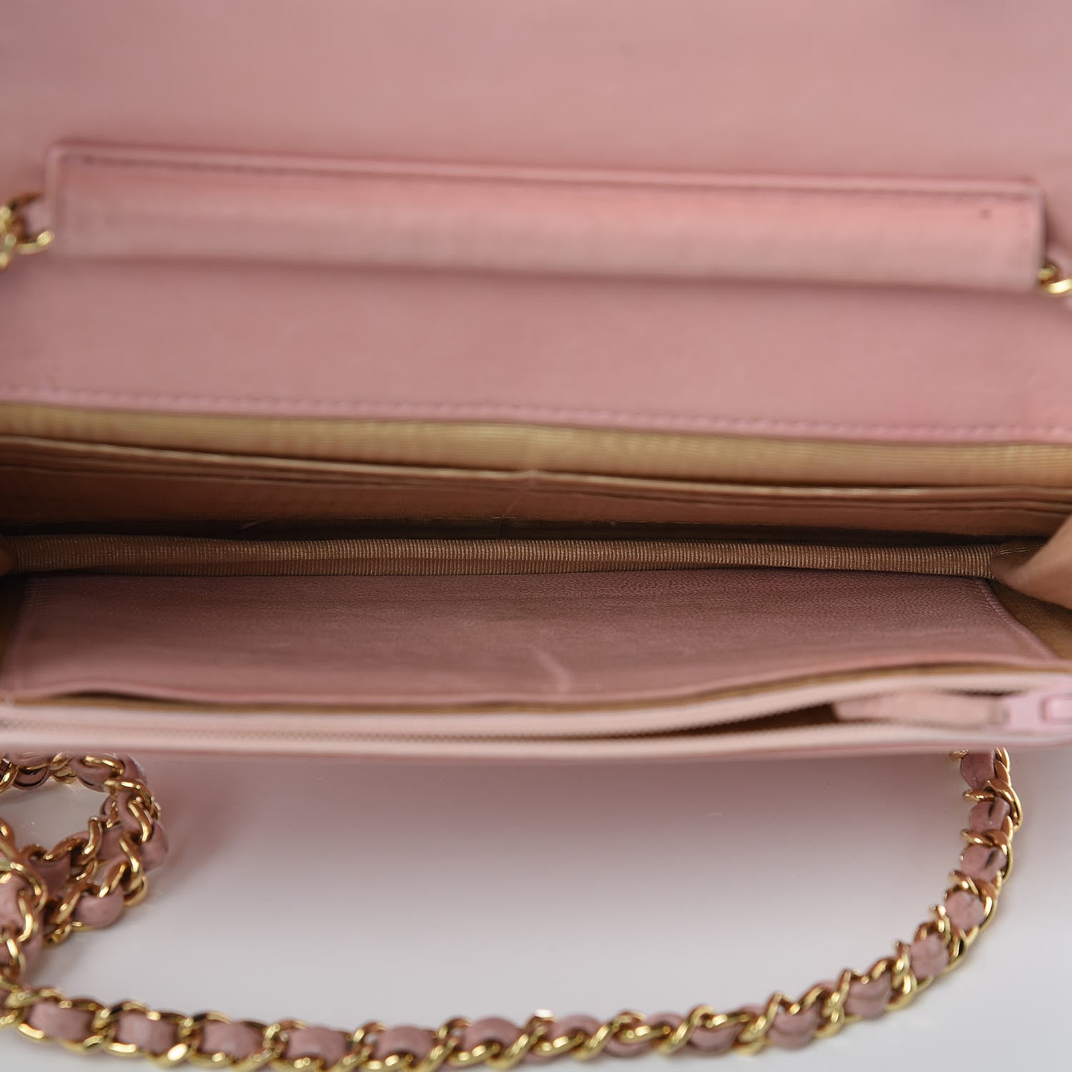 Chanel Caviar Timeless CC Wallet On Chain WOC Pink 5 of 12