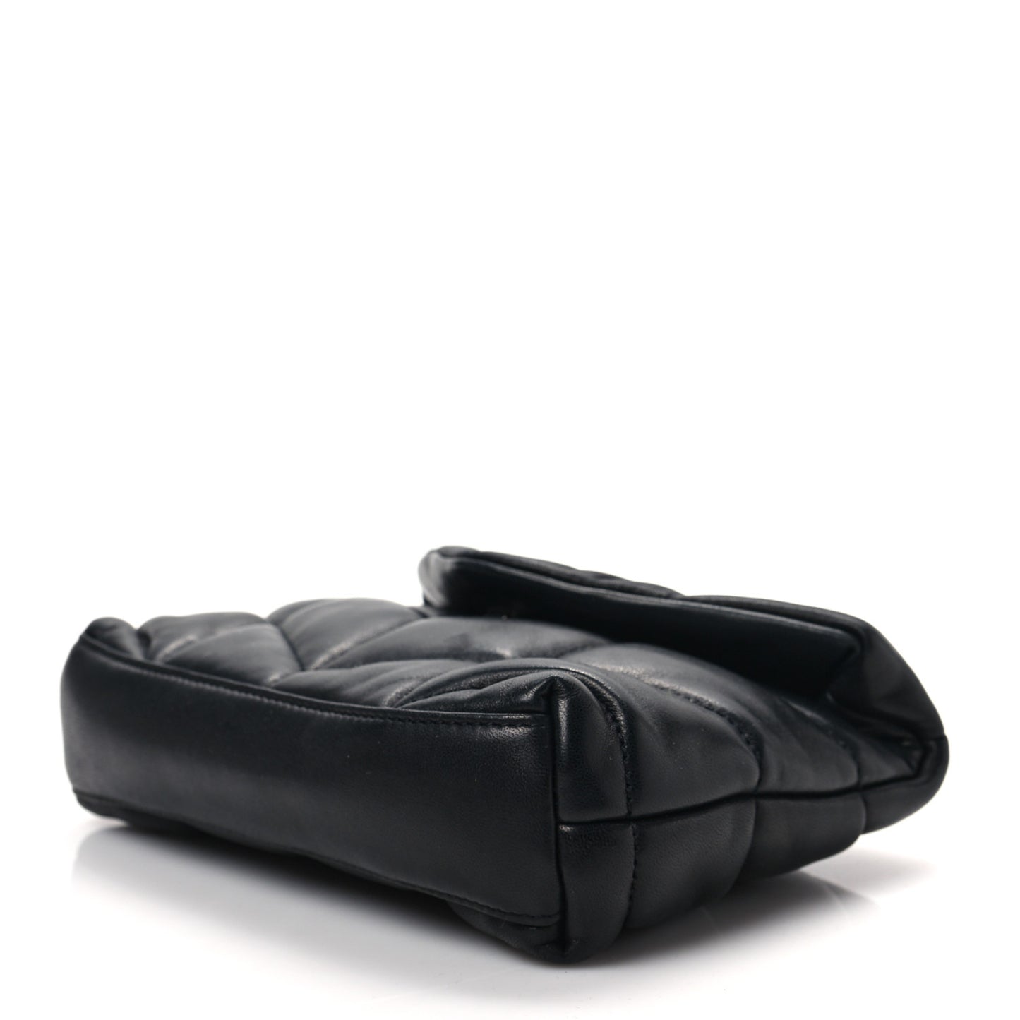 Lambskin Monogram Loulou Puffer Pouch Clutch Black