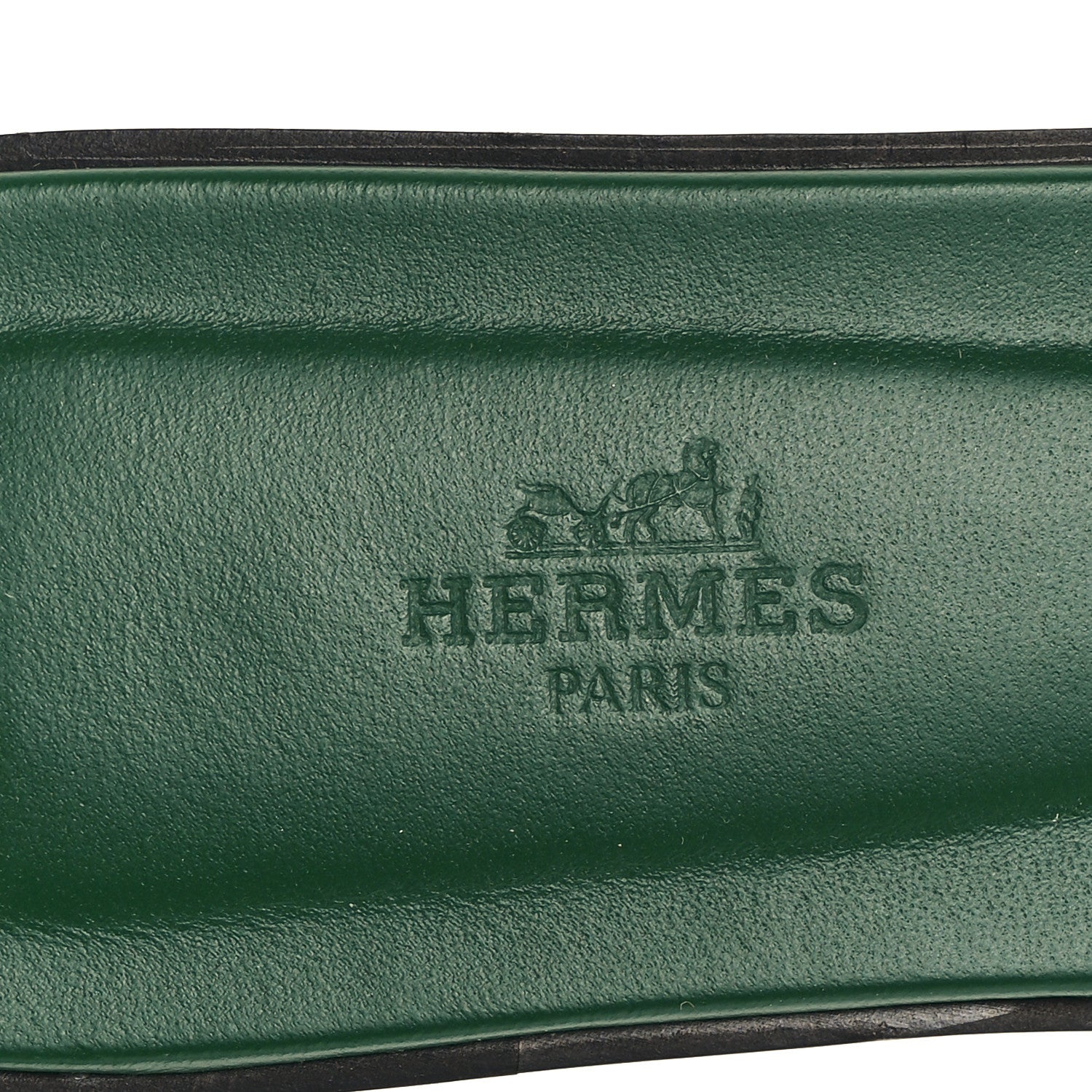 Hermes Suede Goatskin Oran Sandals 38.5 Vert D'eau Vert Anglais 8 of 10