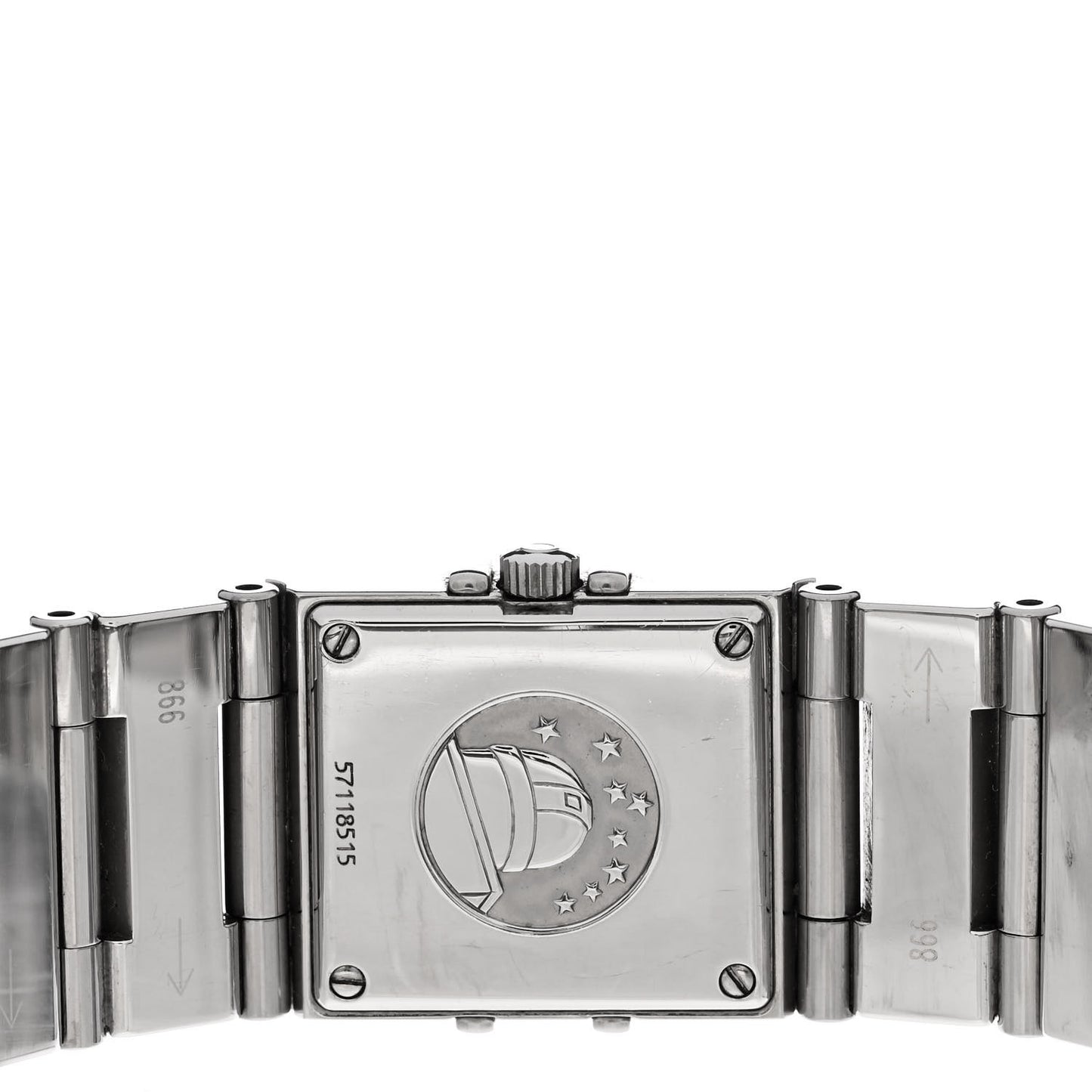 Stainless Steel Diamond 19mm Constellation Quadra Quartz Watch Black 1528.46.00